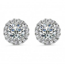1.50 ct Round Cut Cubic Zirconia Stud Earrings in Screw Back 1.50 ct Round Cut Cubic Zirconia Stud Earrings in Screw Back